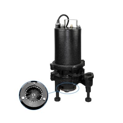 China Long Life Powerful Electric High Head 2 HP Crusher Sewage Slurry Water Cutting Submersible Pump for sale