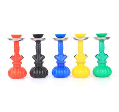 China Good Quality and Unique Design 2021 New Pumpkin Shape Smoke Narguile Plastic Portable Shisha Hookah for sale