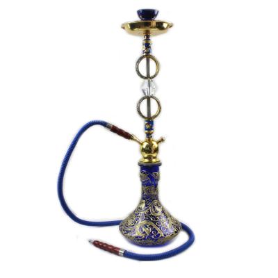 China Good Quality And Unique Design Black Flower Vase Large Size Metal Hookah for sale