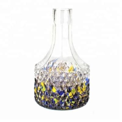 China Good quality and unique design. 2018 Large Size Hooka Bottle Glass Colored Glass Vase for sale