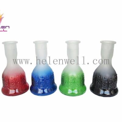 China Hookah Shisha Chicha Glass Colorful Smoking Bottle/Vase For Wholesale for sale