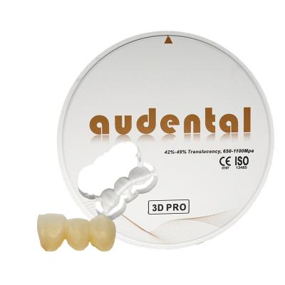 China 4D ML Gradient Multilayer Dental Zirconia Blank 92mm Lab Materiaal Te koop