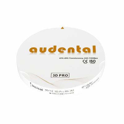 Chine Gradient 3D Multilayer Zirconia Blank Zirconia Dental Material Lab FDA à vendre