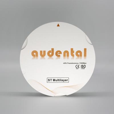 Cina ST Multilayer Zirconia Block Material avanzato per denti forti e dall'aspetto naturale in vendita