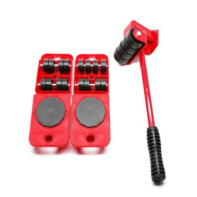 China 5 Pcs Funiture Easy Moving Motor Set Heavy Duty Steel Moving Tool GoodsTransport Lifter Tools for sale