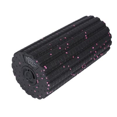 China Adjustable High Intensity 4 Speed ​​Vibrating Therapy Deep Yoga Pilates Muscle Massager Electric Tissue Foam Roller for sale