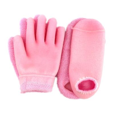 China Eco-friendly skin care gel spa gloves and socks include moisturize oil from hands and feet for sale