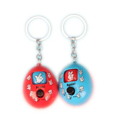 China Mini Rock Paper Scissors Finger Guessing Game Master Chain Keychain for sale