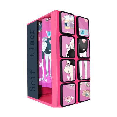 China Metal+acrylic+plastic+wood hot sale mall coin operation mirror photo booth selfie arcade selfie photo booth vending machine for sale