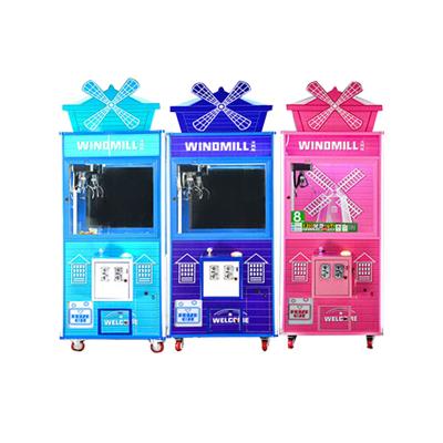 China Wholesale Custom Wood + Glass Doll Machine Entertainment Games Coins Custom Automatic Games Machine Wooden Grab Doll Machine Clip Doll 202 for sale