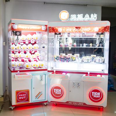 China New Metal+acrylic+plastic+wood Shop Crane Vending Machine Toy Arcade Claw Game Gift Shop Doll Machine For Four Persons for sale