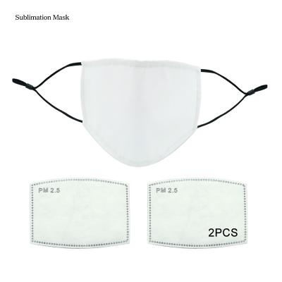 China Washable and reusable mask for sublimation, custom sublimation mask for sale