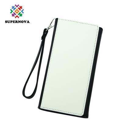 China New Fashion Waterproof Custom Gift PU Leather Wallet Purse For Men And Woman Sublimation Blanks for sale