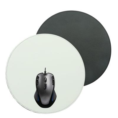 China Wholesale custom printed black and white custom printed leather large blank mouse pads for sublimation mat for sale