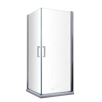 China Modern Swivel Opening Free Standing 2 Sided Bathroom Shower Enclosure for sale