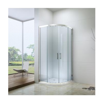 China Modern Design Sliding Round Shower Enclosure With Curved Glass for sale