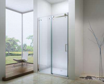 China EX-802F Modern Stainless Steel Roller Sliding Straight Shower Enclosure With Walls for sale