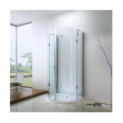 China Modern half round frameless shower enclosure EX-305 for sale