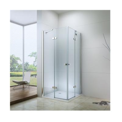 China 2021 Modern USA Design Framed Aluminum Sliding Bottom Rail Shower Enclosure Door for sale