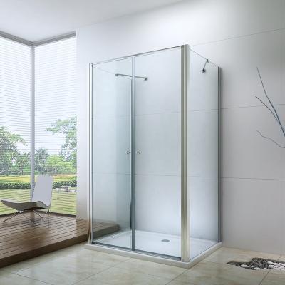 China With Frame EX-416-3 Rectangle Shape Swivel 8mm Shower Enclosure Shower Box For Home for sale