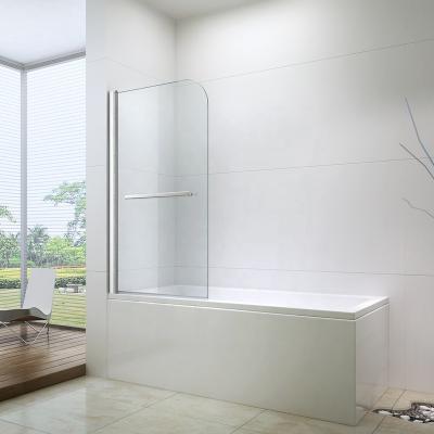 China Modern Design Tub Glass Shower Screen Divider Over Bath for sale