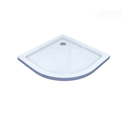 China Home Hotel Villa Dubai Resin Shower Basin Small Size Irregular Round Tray for sale