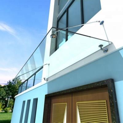 China High Hardness And Durable Frameless Glass Patio Entrance Awnings For Home for sale