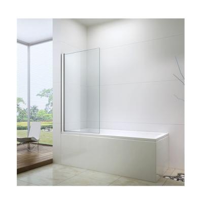 China Modern Pivot Single Tempered Glass Tub Shower Door EX-201-1 for sale