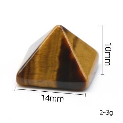 China Stone Crystal Polished Fengshui Healings Natural Reiki Crystal Stone Small Pyramids Color Changing Pyramid for sale