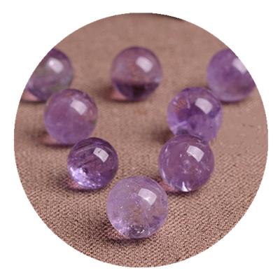 China 100% Natural China 20mm Crystal Amethyst Ball Energy Polished Beautiful Reiki Even Healing for sale