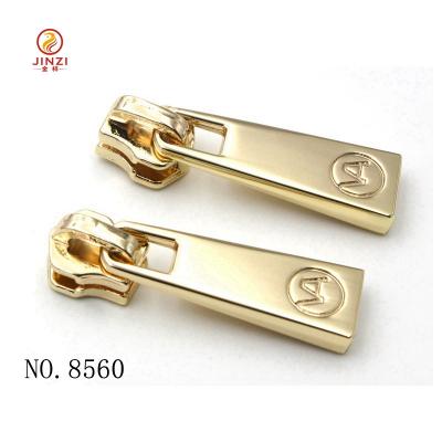 China 5# Fashion Clothing Zipper Puller Nickel Free Zinc Alloy Head for sale