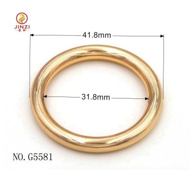 China High quality with factory wholesale price JINZI decorative metal bag buckle o-rings for handbags for sale