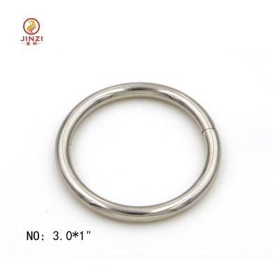 China 3.0*1 Inch Durable Iron Material O Ring For Bags for sale