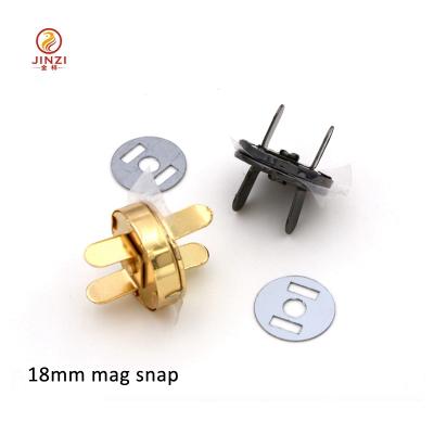 China Factory direct price quality guaranteed wholesale 14mm 18mm gold snap magnet button for bags for sale