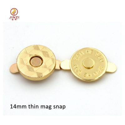 China For Metal Purse/Metal Handbag Magnet Buttons Magnetic Button 14mm Clothing Accessories For Leather Bags for sale