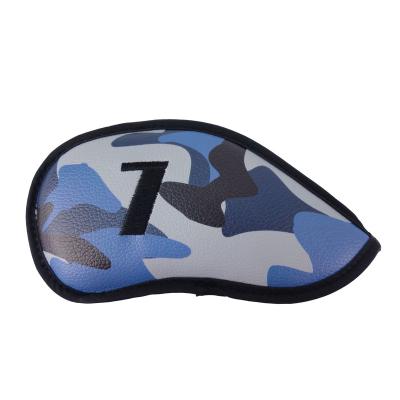 China Vintage Camouflage Golf Iron Cover 9pcs One Set for sale