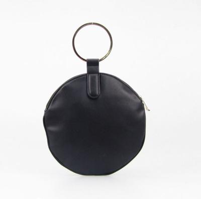 China 2022 fashion round shape handbag genuine leather pocket for ladies for sale