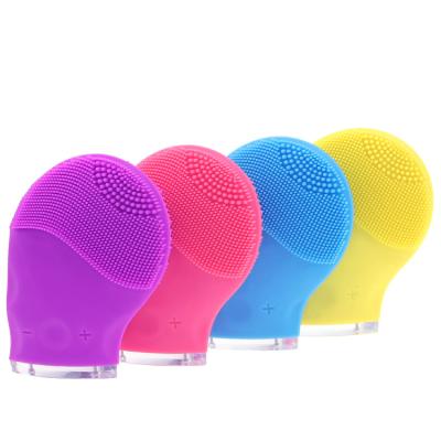 China Reusable Face Brush Sonic Silicone Egg Shape Silicone Facial Cleansing Brush DEEP CLEANSING Brush for sale