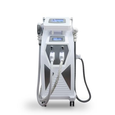 China 2020 hottest selling Anti-puffiness 3 in1 e-light+nd yag laser for hair removal rf skin rejuvenation tattoo removal machine for sale