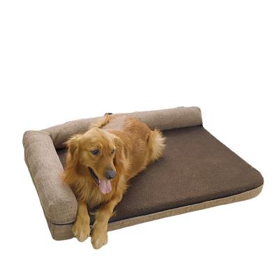 China Free Sample Removable Cover Dog Bed Shredded Memory Foam Anti-Slip Warm Pet Bed For Dog for sale