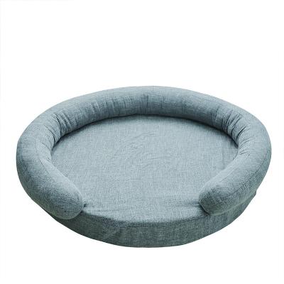 China Removable Wholesale Faux Suede Removable Luxury Blanket Bed For Dogs Water Proof Memory Foam Dog Cushion Dog Bed for sale