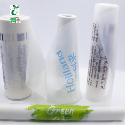 China BIODEGRADABLE flat pouches transparent food large mail packages can be composted envelopes can be used compostable bags are biodegradable for sale