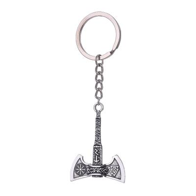 China 2022 Hot Sale Europe Style Metal Key Chain Thor Ax Storm Tomahawk Key Support Traditional Chain Customization for sale