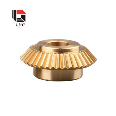 China Custom Wholesale Brass Machinery Mini Mower Bevel Gear for sale