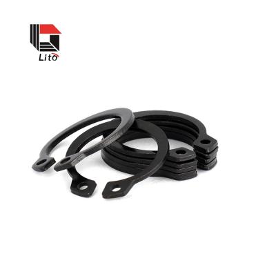 China M30 M32 Slotted Ring For Shaft Black Retaining Stainless Steel DIN471 for sale