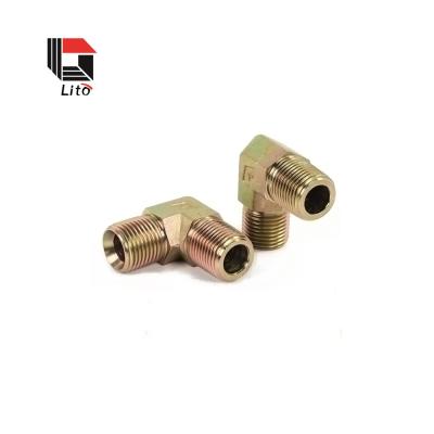 China Brass Hydraulic Fitting Female High Pressure Hose L Type 90 Degree Heavy Industry Reducing Elbow for sale