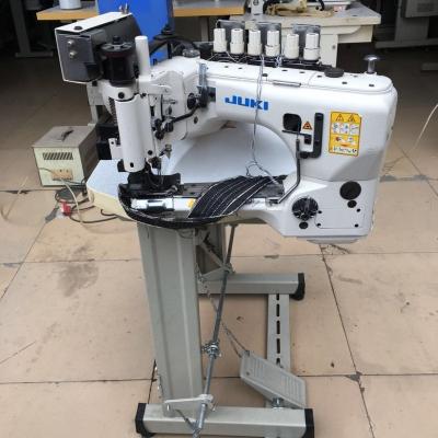 China Garment Shops Used Industrial Double Feed Chainstitch Sewing Machine--Juk i MS-3580 3-needle Chainstitch Arm for sale