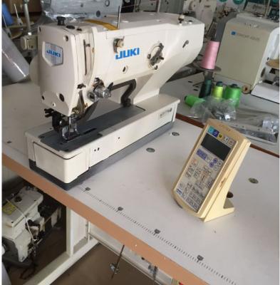 China Retail Original Used Industrial Computerized 1790 Juk i Straight Button Hole Sewing Machine for sale