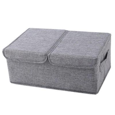 China Viable Foldable Cubes In Cloth Storage Boxes Drawer Cube Container Lid Storage Bins With HandleLarge Storage Box Save Room Space for sale