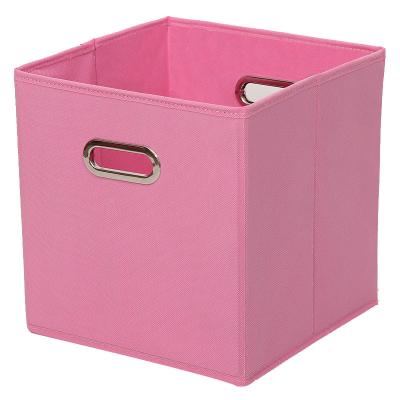 China Viable Foldable Cloth Storage Boxes Drawer Cube Container Without Lid Storage Bins Cubes With HandleLarge Storage Box Kids Play for sale